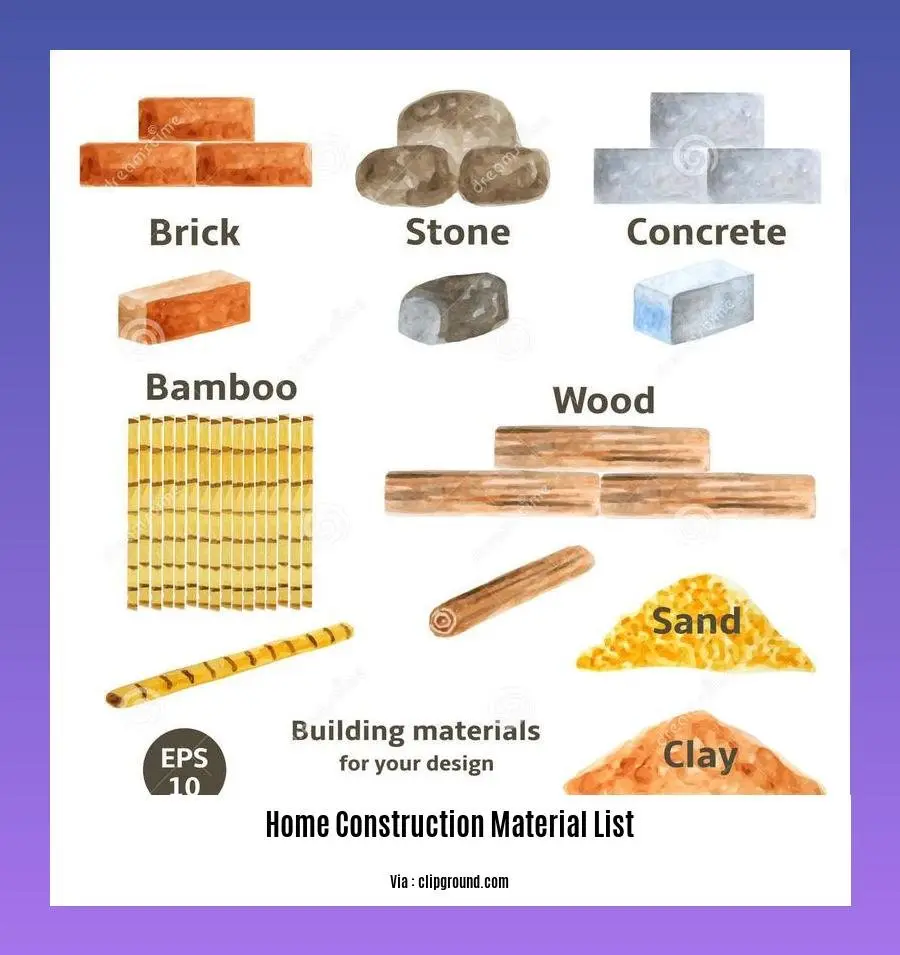 Home Construction Material List: Essential Materials for Building a